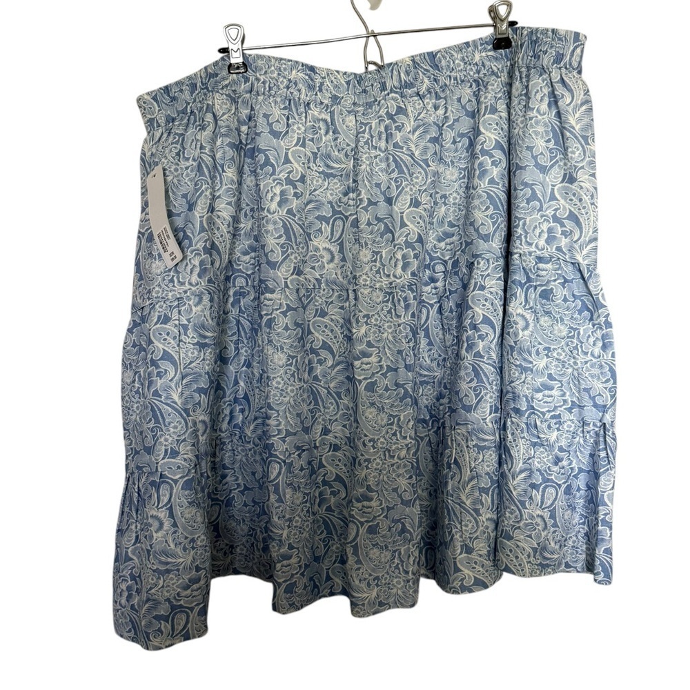 NWT Soft Surroundings Talisa Linen Blend Skirt - Picture 6 of 8